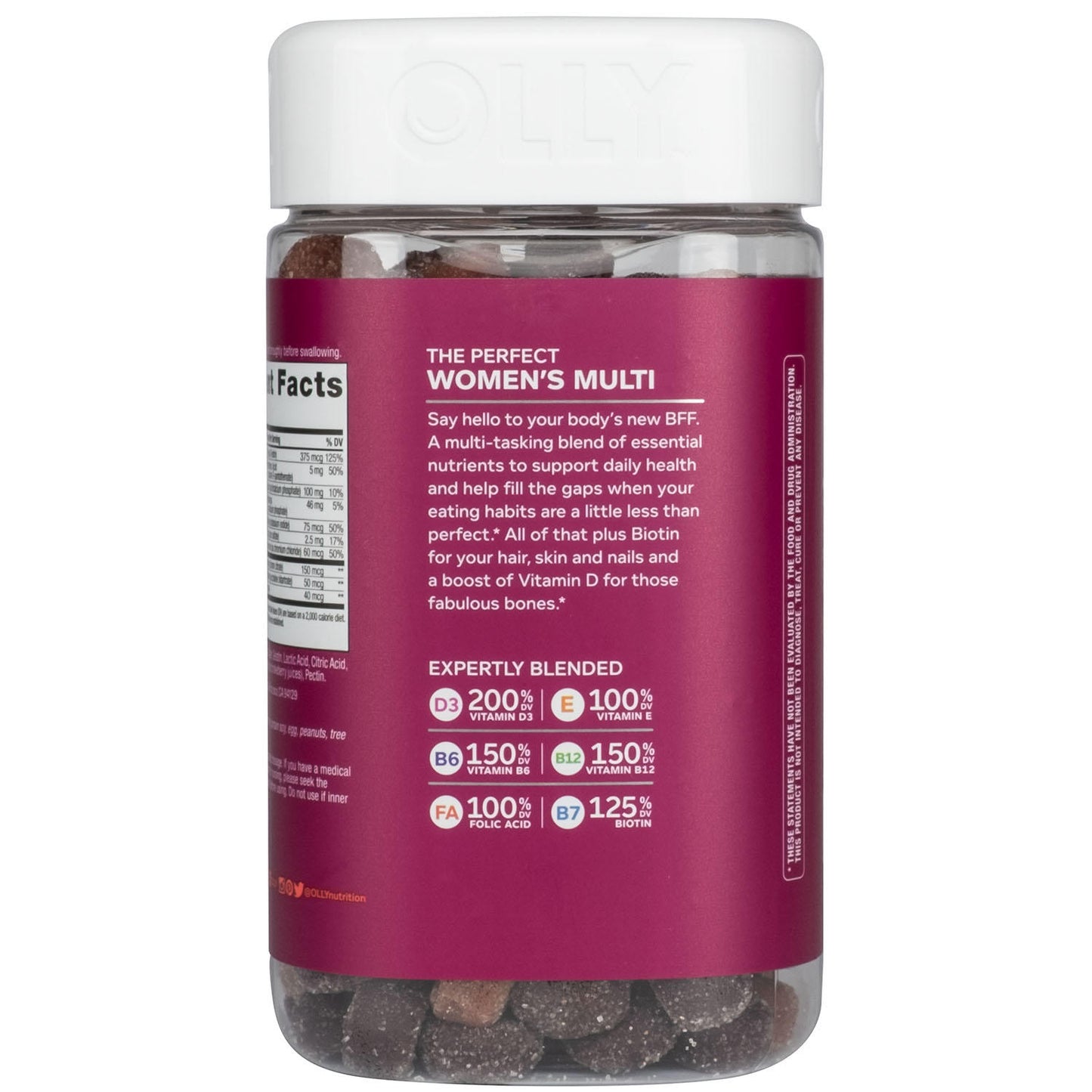 OLLY Women's Multi Vitamin with Biotin, Blissful Berry 200 Gummies