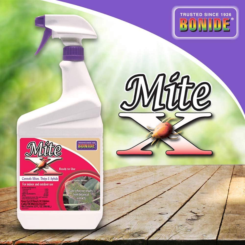 Bonide Mite-X, Ready to Use Indoor/Outdoor Bug Insecticide and Pesticide (32 oz.) Packaging may Vary