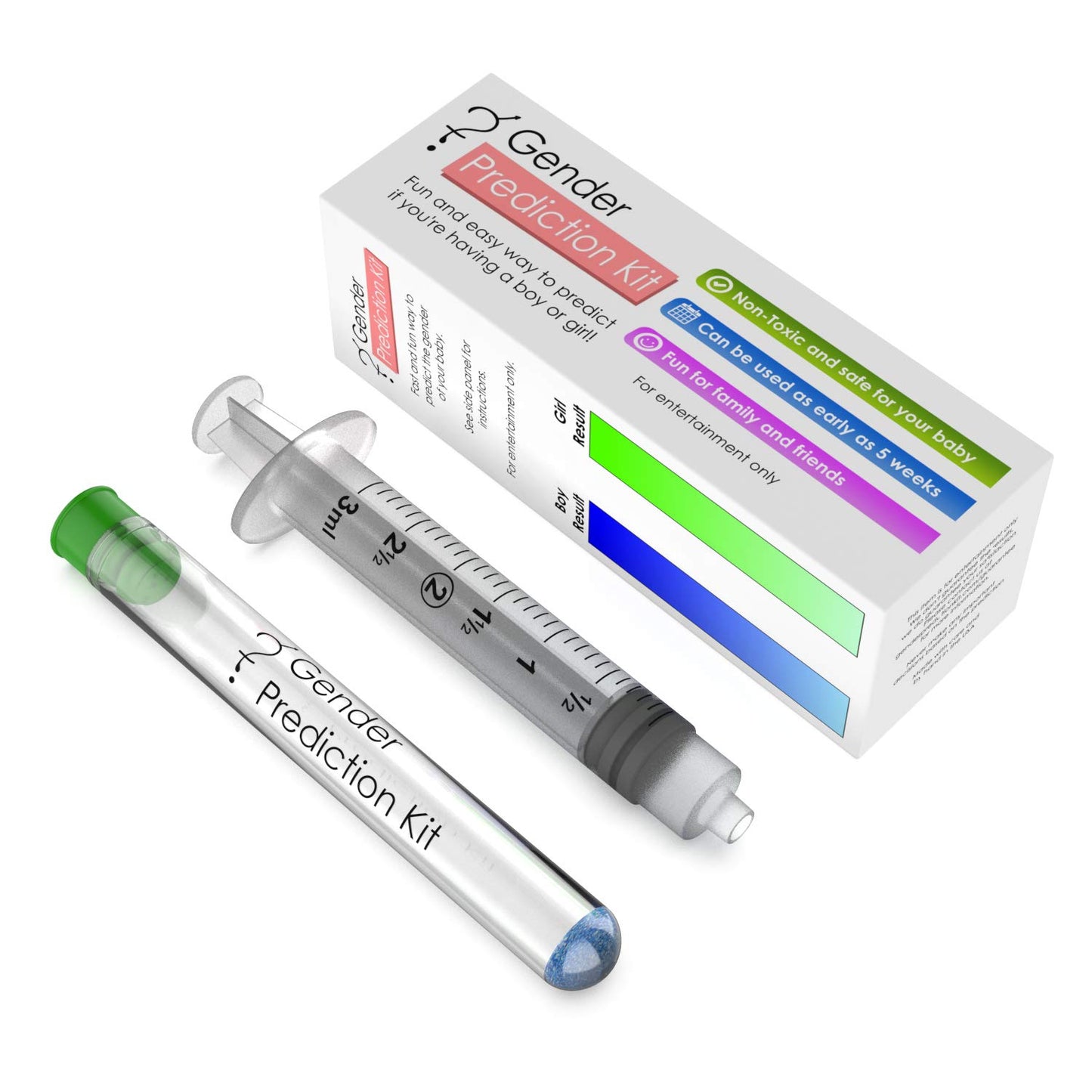 Baby Gender Prediction Test Kit, Predict if Your Baby is a boy or Girl in Less Than a Minute, Super Fun Gift for Reveal Party (For Entertainment Only)