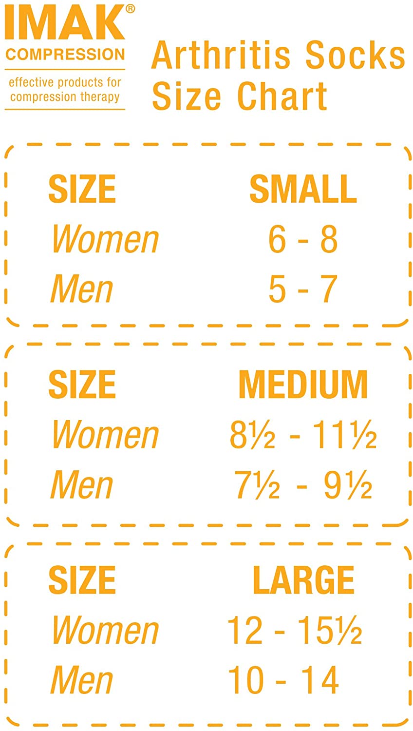 IMAK Arthritis 1 Pair Medium Socks Natural Relief for Pain and Stress (A20191)
