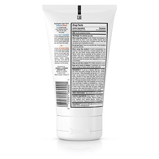 Neutrogena Clear Pore Facial Cleanser/Mask 125 ml