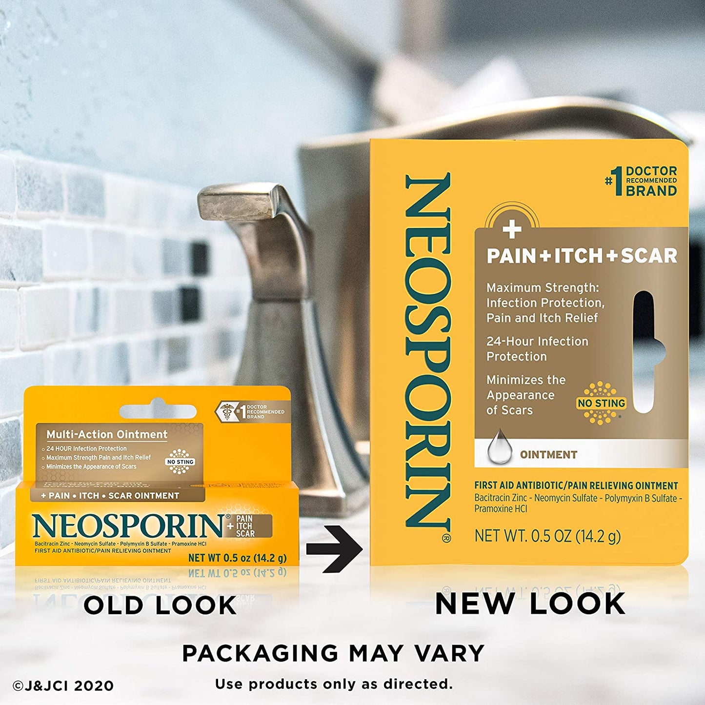 Neosporin Pain, Itch and Scar First Aid/Pain Relieving Ointment, 0.5 oz. / 14.2g