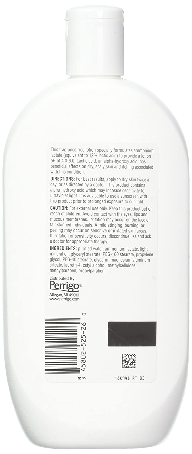 Perrigo Ammonium Lactate Lotion 12% For Moisturizing And Softening Skin Fragrance Free 14 Oz (400g)