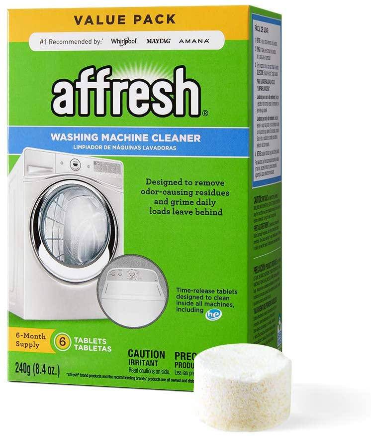 Affresh Washing Machine Cleaner, 6 Months Supply, 6 Tablets 8.4 oz / 240 g