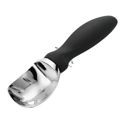 Spring Chef Ice Cream Scoop With Soft Grip Handle (Black)