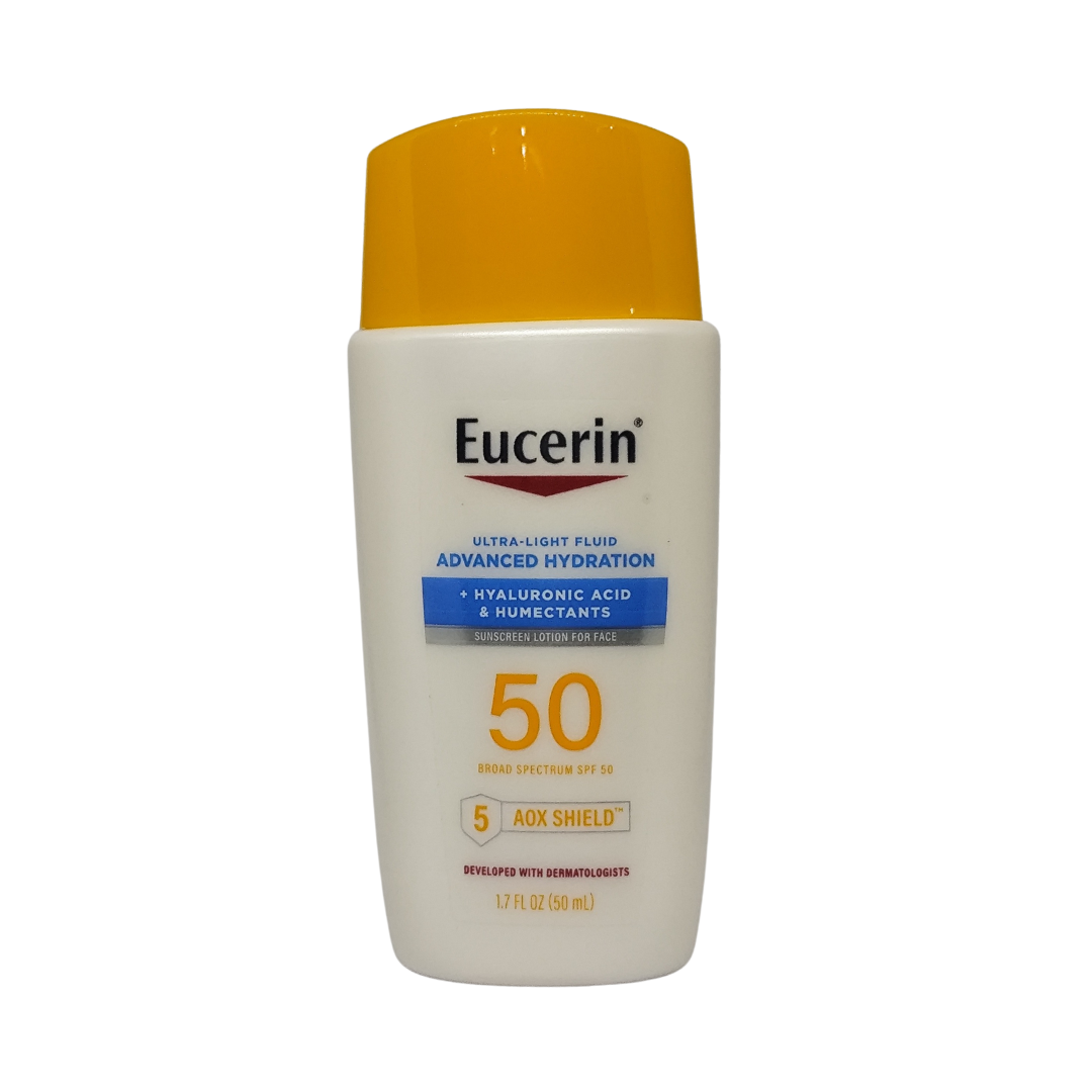 Eucerin Advanced Hydration Ultra-Light Fluid Sunscreen SPF 50, 1.7 fl. oz. / 50 ml