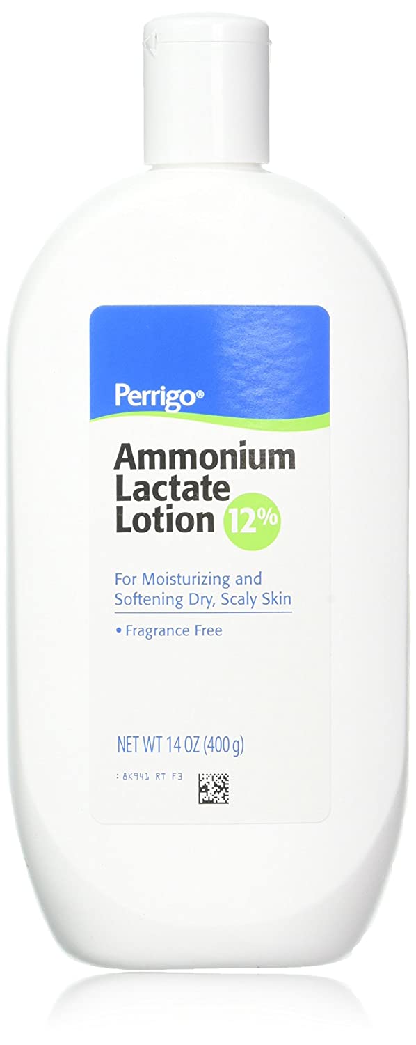 Perrigo Ammonium Lactate Lotion 12% For Moisturizing And Softening Skin Fragrance Free 14 Oz (400g)
