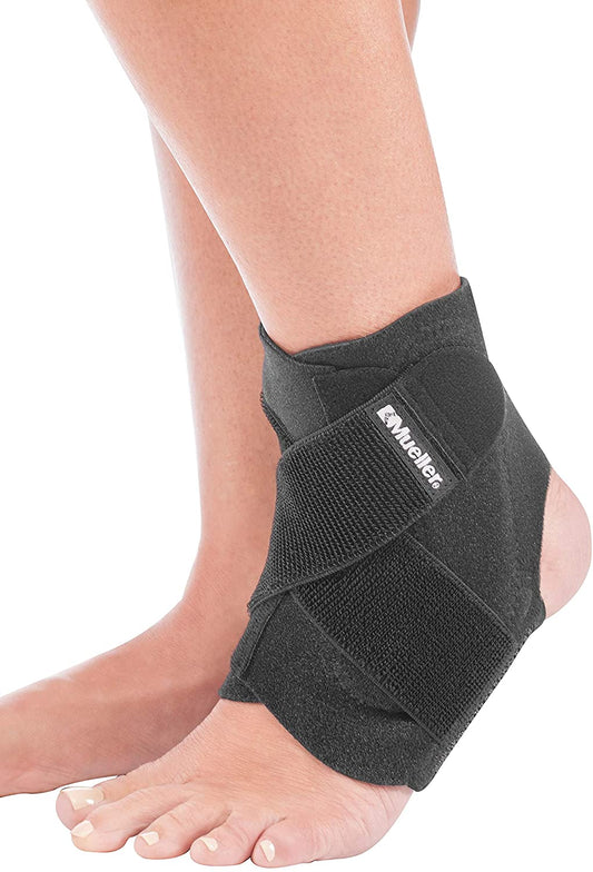 Mueller Adjustable Ankle Stabilizer, Supports Injury Recovery (4 IN 1), Maximum
