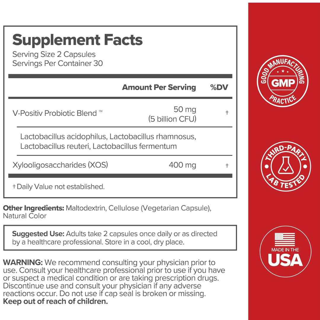 Uro Feminine Probiotic O Positiv Health 60 Vegan Capsules