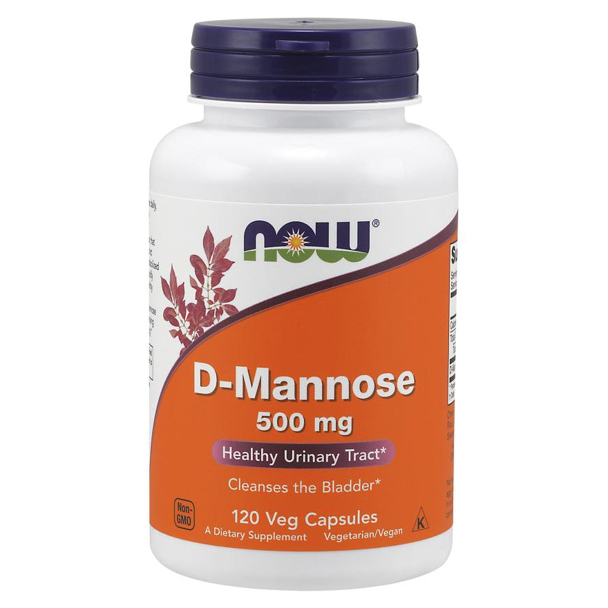 NOW D-Mannose 500 mg Health Urinary Tract (120 Veg Capsules)