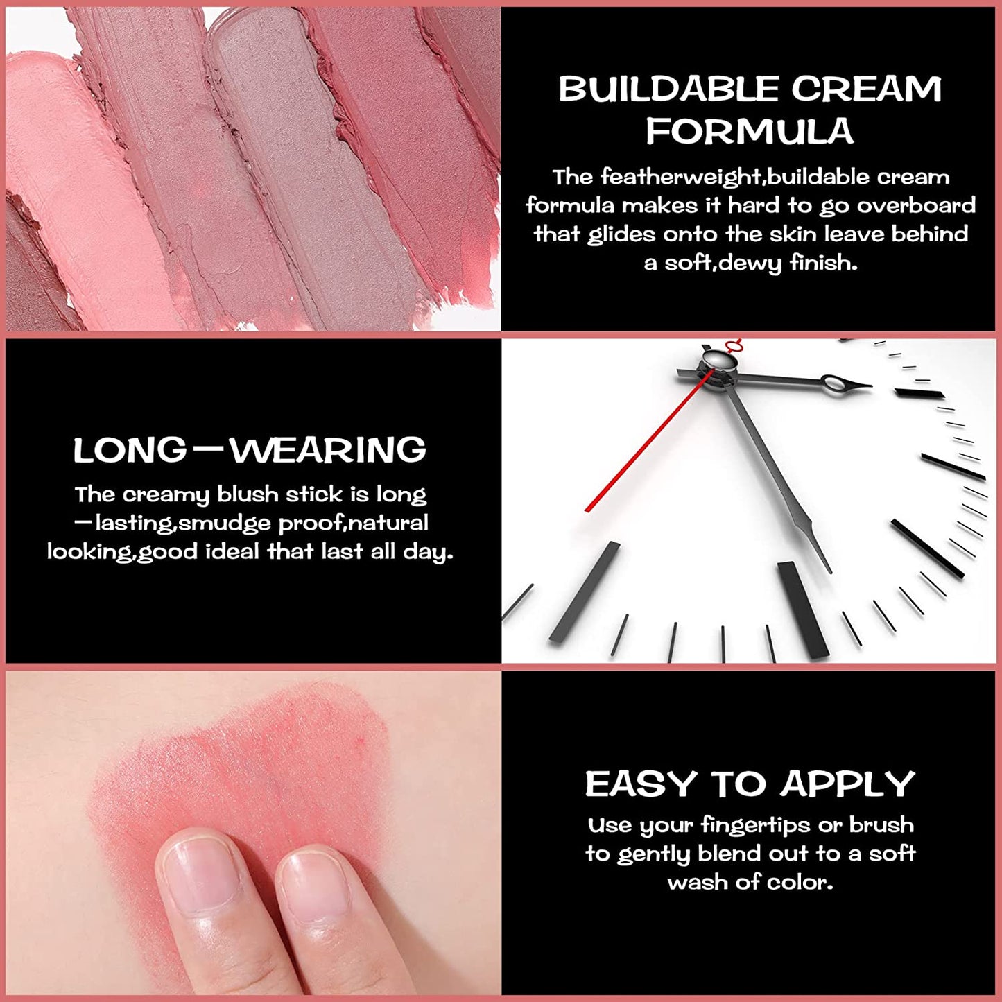 Focallure Cream Blush Stick FA01 0.21 Oz / 6g (Rose flush)
