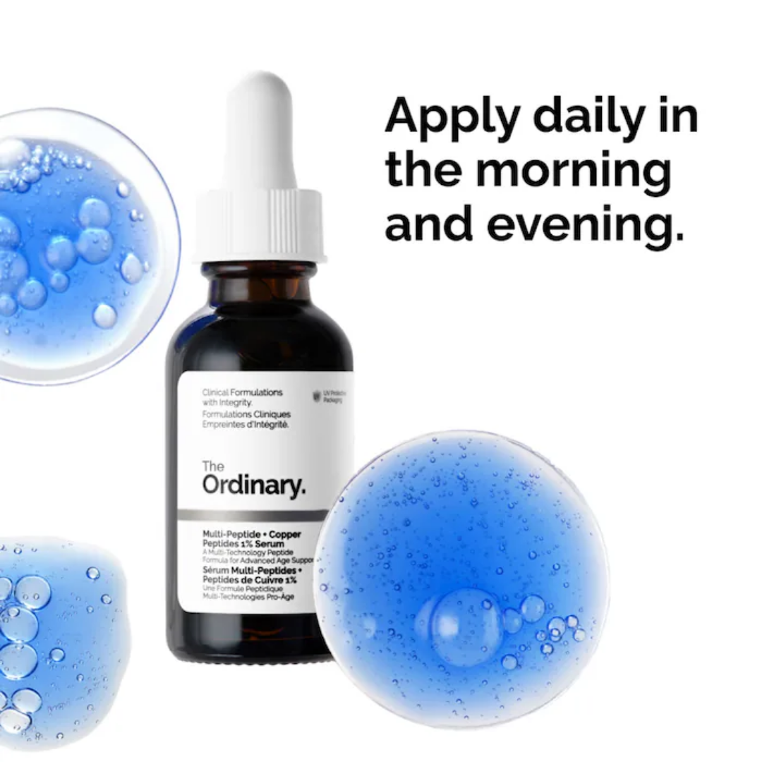 The Ordinary Multi-Peptide + Copper Peptides 1% Serum, 30 ml / 1 fl. oz.