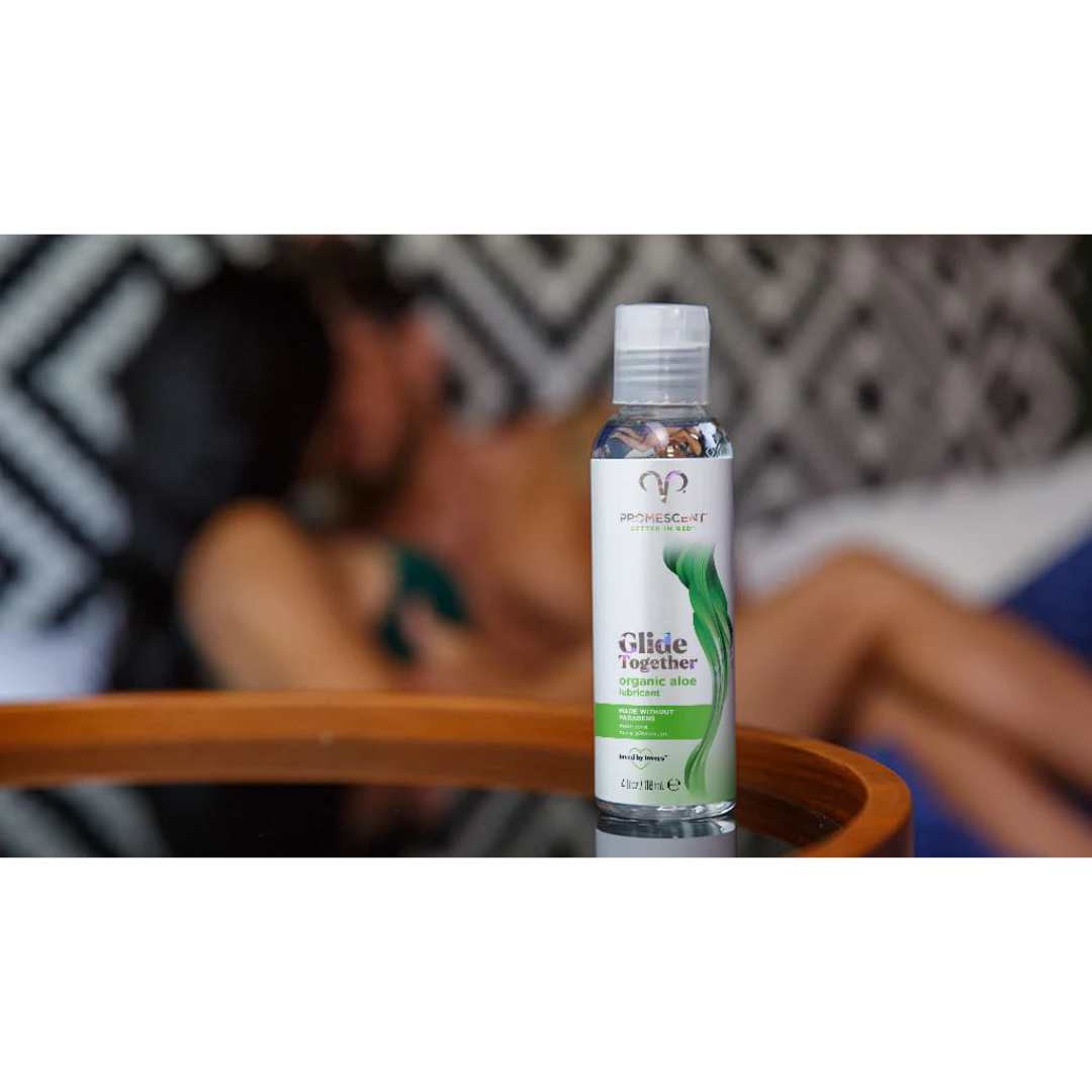 Promescent Glide Together Organic Aloe Lubricant, 4 oz / 118 ml