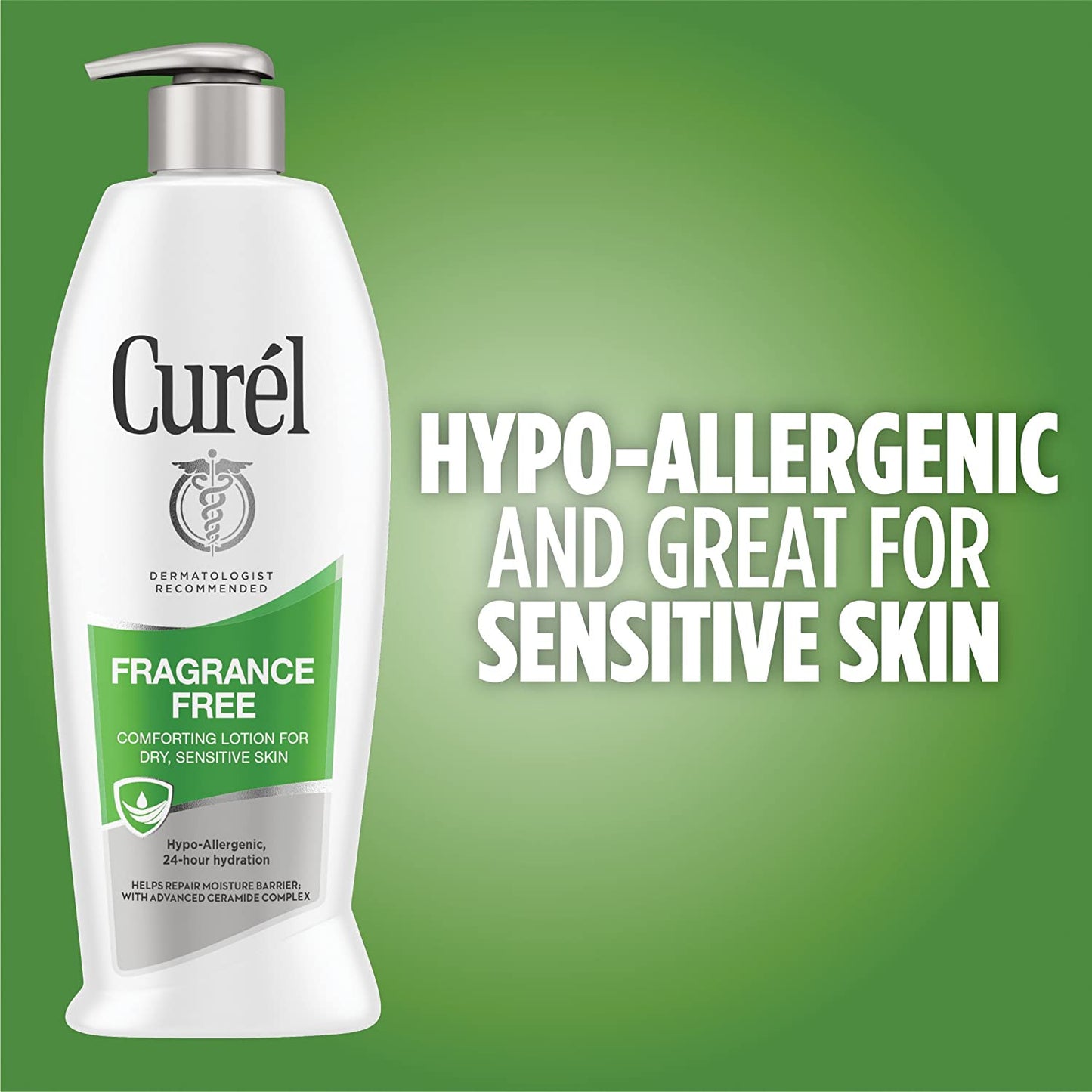 Curel Fragrance Free Comforting Lotion, for Dry, Sensitive Skin (20 oz) Packaging May Vary