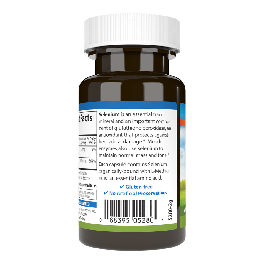 Carlson Selenium 200mcg Yeast-Free 60 Capsules Prostate Health, Immune Support & Antioxidant