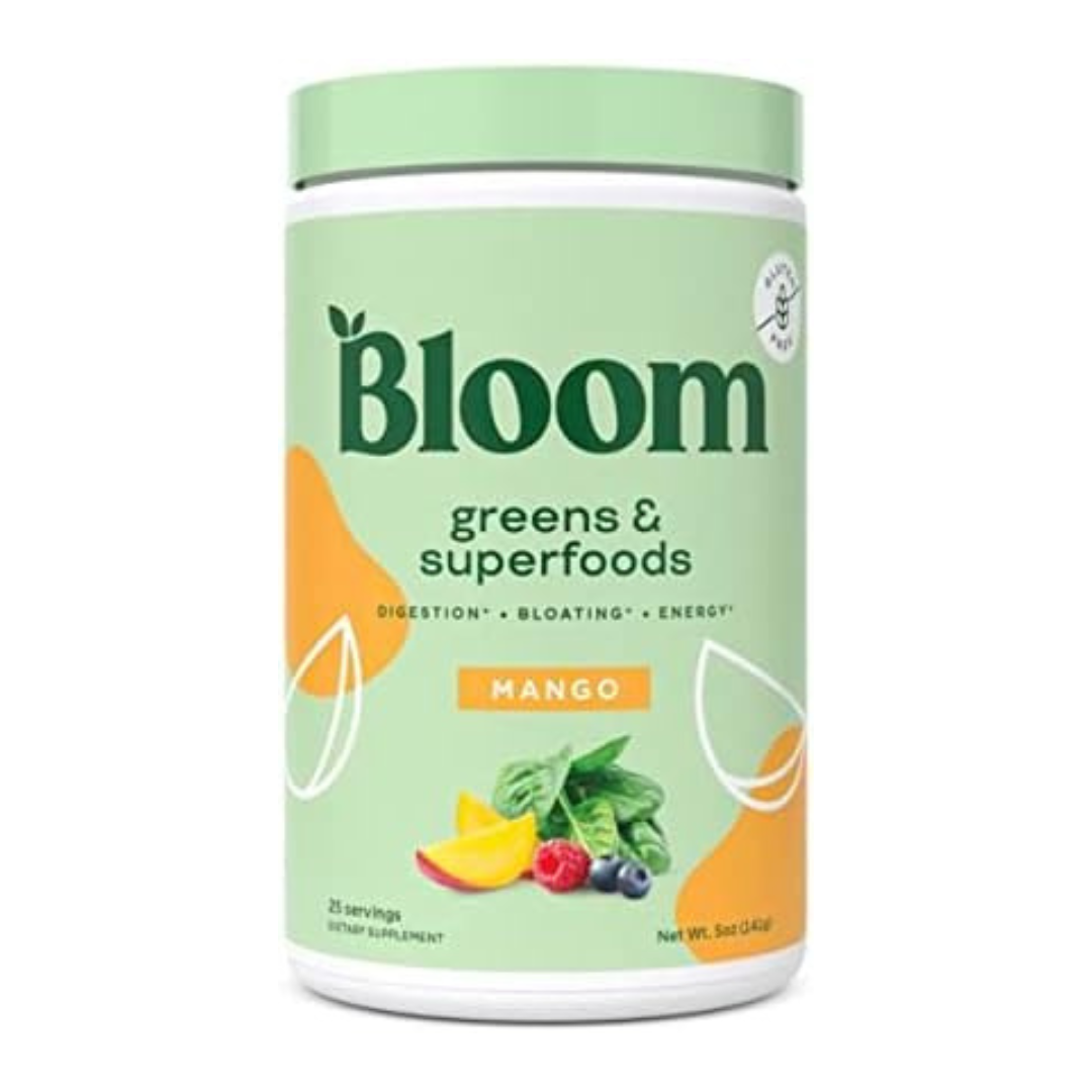 Bloom Super Greens Powder Smoothie & Juice Mix (136g) 25 Servings