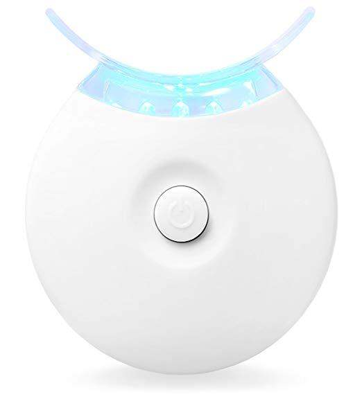 AuraGlow Teeth Whitening Accelerator Light, 5x More Powerful Blue LED Light, Whiten Teeth Faster