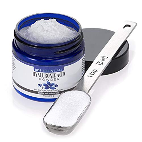 Bos Essentials Hyaluronic Acid Powder for DIY Hyaluronic Acid Serum, 15g
