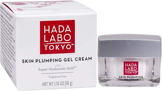 Hada Labo Tokyo Skin Plumping Gel Cream with Super Hyaluronic Acid & Collagen, 1.76 oz. / 50g