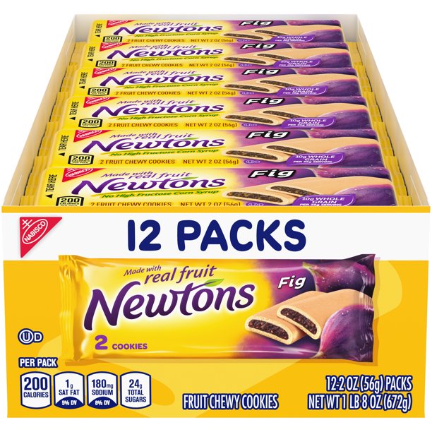 Newtons Soft & Fruit Chewy Fig Cookies Made with Real Fruit NO BOX