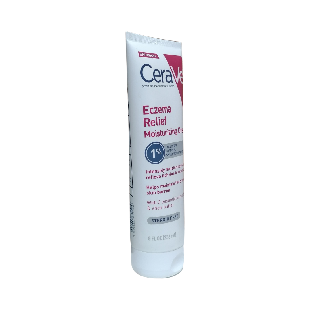 CeraVe Skin Relief Moisturizing Cream with 3 Essential Ceramides & Shea Butter, 8 oz / 236 ml