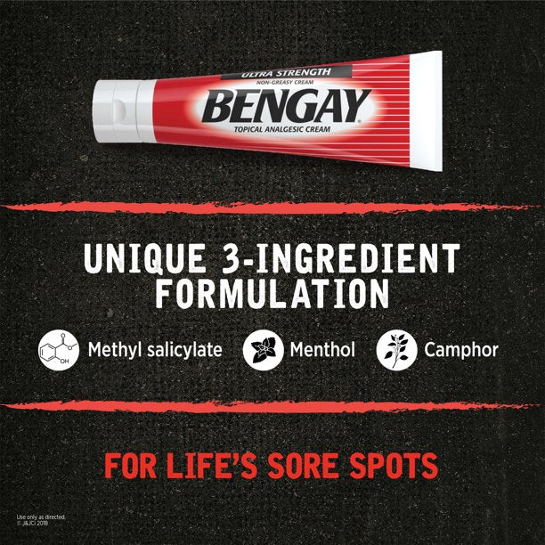 Bengay Ultra-Strength Relief Cream Topical Analgesic for Arthritis, Muscle, Joint & Back, 4 oz.