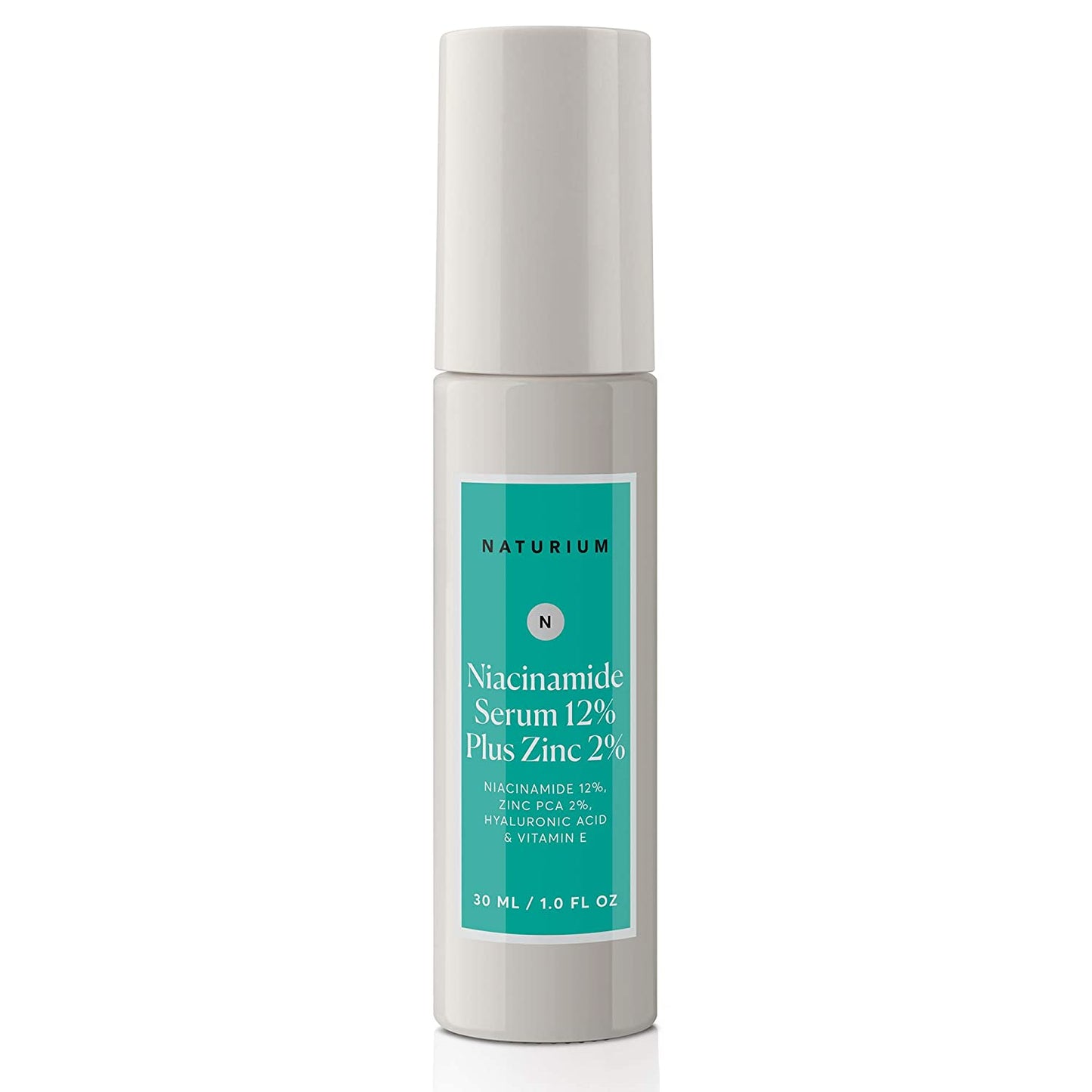 NATURIUM Niacinamide Serum 12% Plus Zinc 2% with Hyaluronic Acid & Vitamin E, 1.0 fl.oz / 30ml