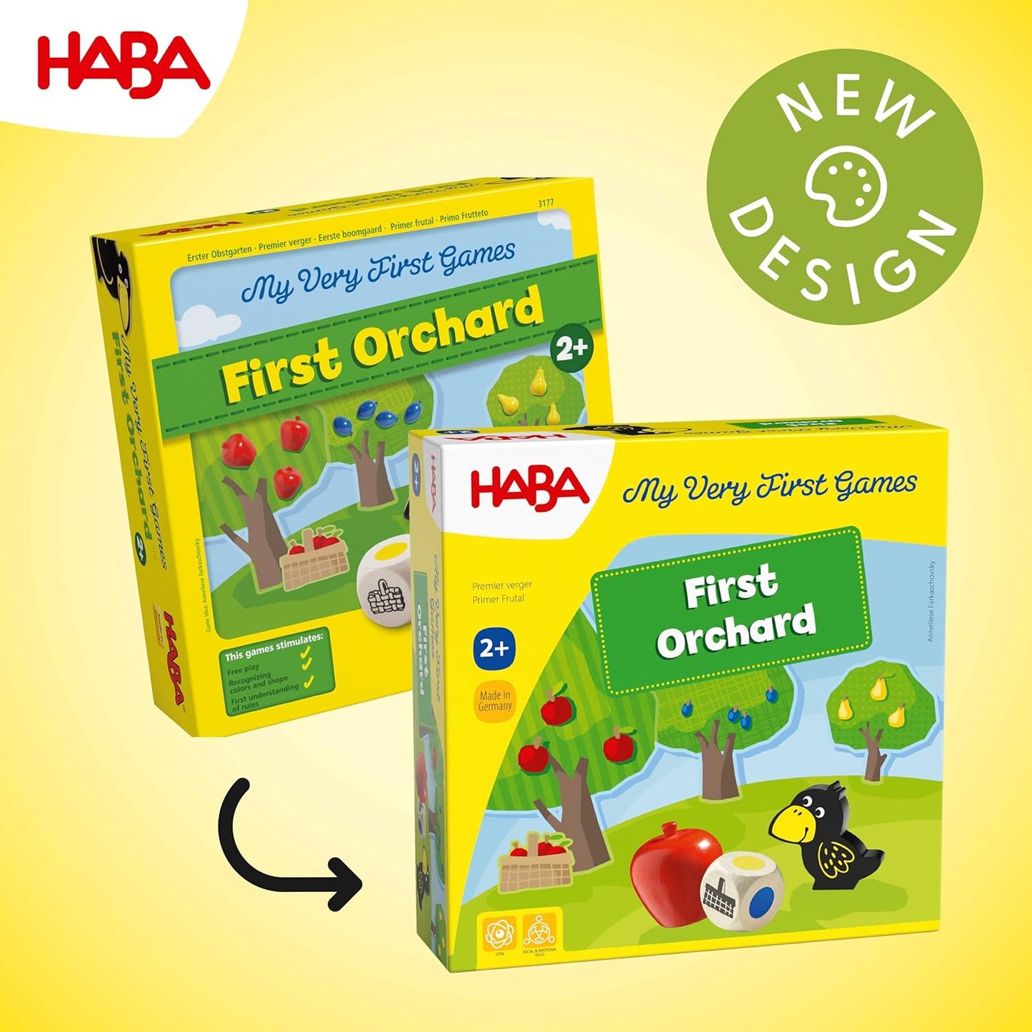 HABA My Very First Games First Orchard Toddler Game Ages 2+