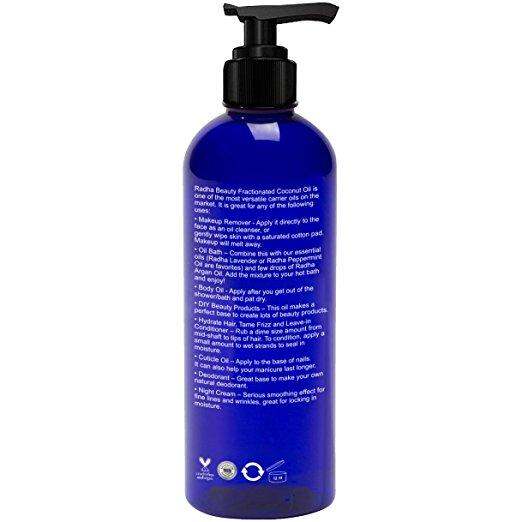 Radha Beauty Fractionated Coconut Oil 16 fl. oz