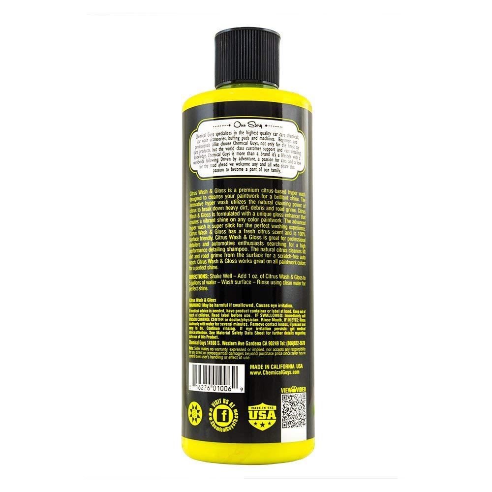 Chemical Guys CWS_301_16 Citrus Wash and Gloss Concentrated Car Wash (16 oz)