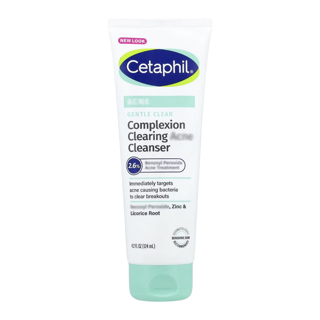 Cetaphil Gentle Clear Clarifying Acne Cream Cleanser White Tea & Aloe Soothe Skin - 4.2 fl oz / 124ml