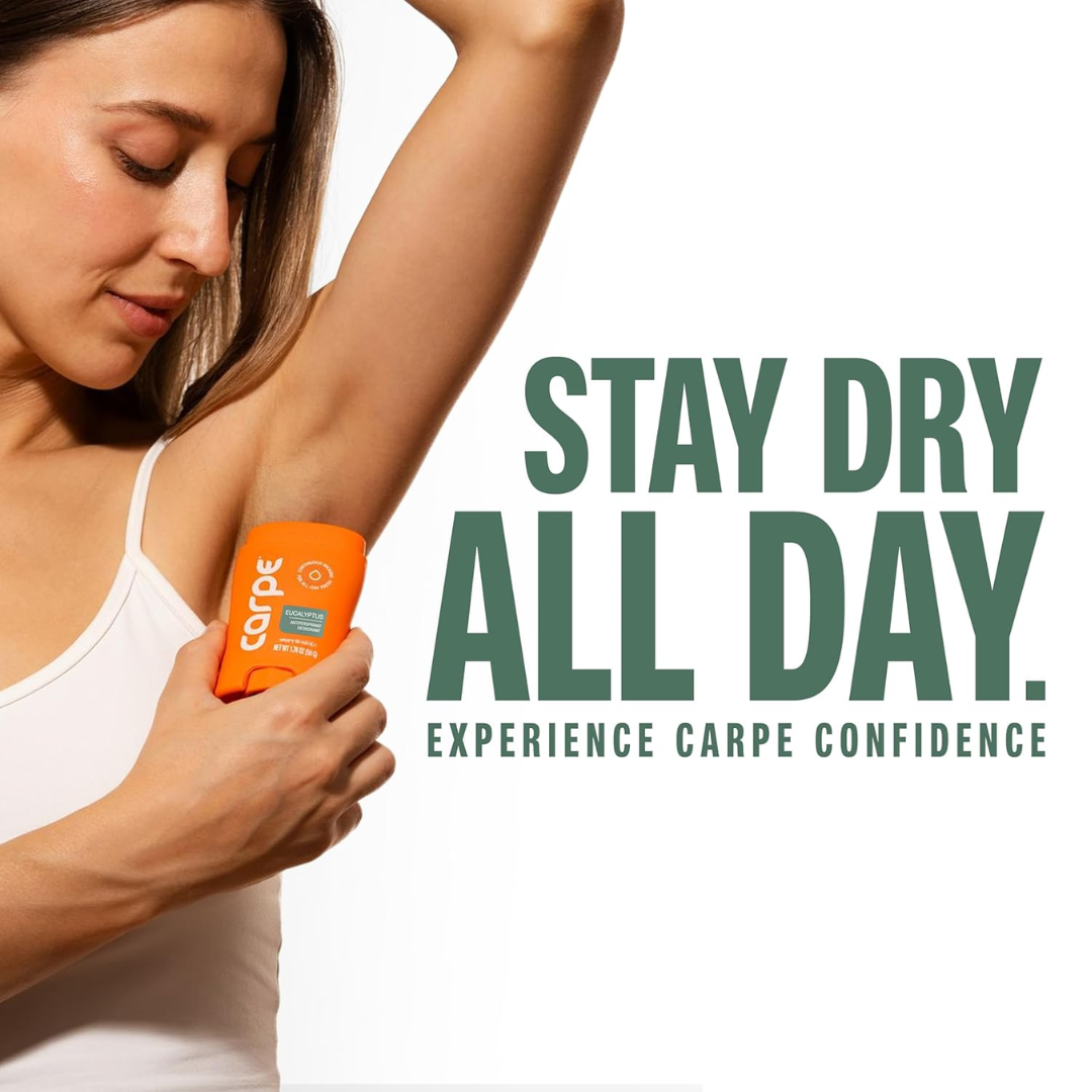 Carpe Underarm Deodorant Eucalyptus, 1.76 oz / 50 g
