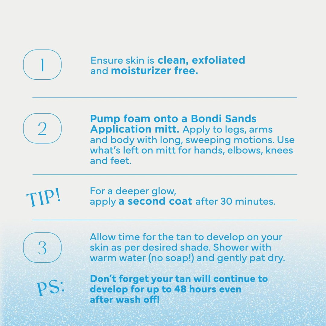 Bondi Sands Self Tanning Foam Dark Express, 6.76 oz / 200 ml