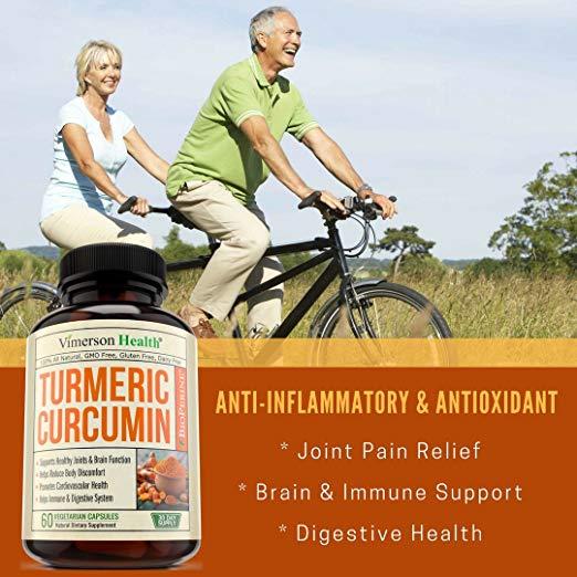Vimerson Health Turmeric Curcumin with Bioperine (60 Vegetarian Capsules)