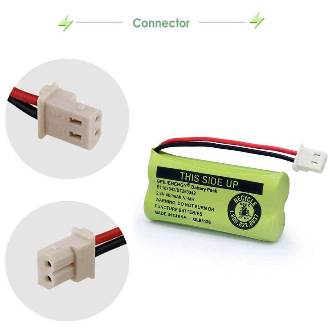 Geilienergy Replacement Battery BT183342/BT283342 2.4V 400mAh, 2 Count