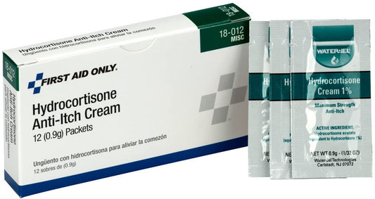 First Aid Only 18-012 Anti-Itch Cream, 12 (0.9g) Packets