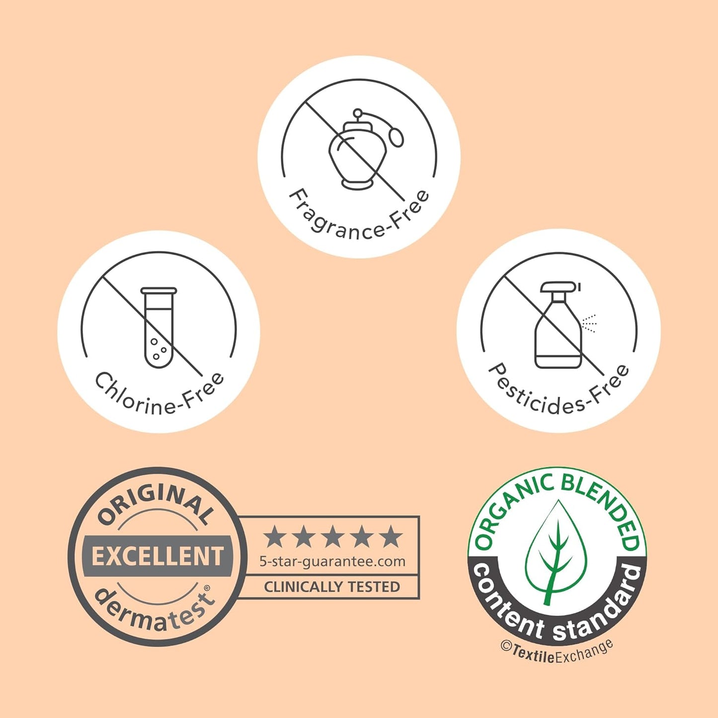 Rael Organic Cotton Cover Panty Liners Regular 44 Count