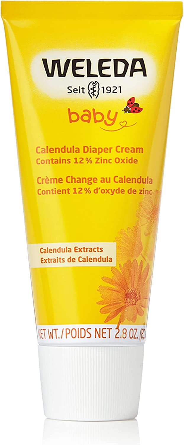 Weleda Baby Calendula Diaper Cream Contains 12% Zinc Oxide 2.8 Oz (81g)