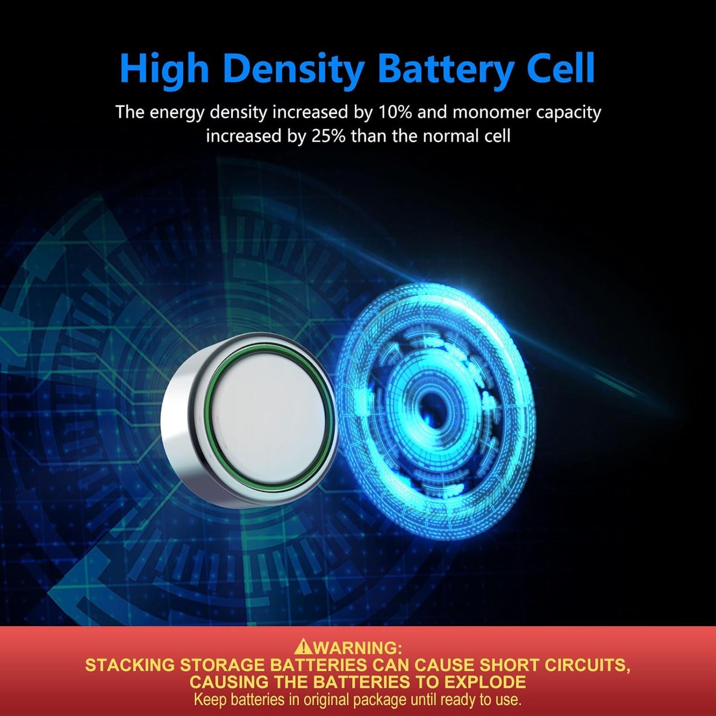 Powerowl Coin Cell Battery Pro LR44 AG13 SR44 357 (40 Pack)