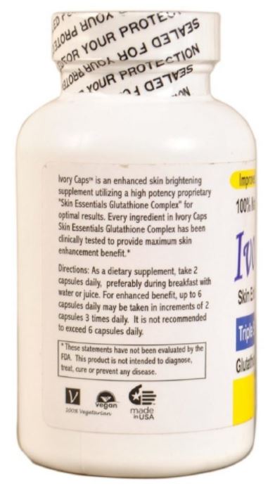 Ivory Caps Skin Enhancement Triple Strength Formula 1500mg, 60 Capsules