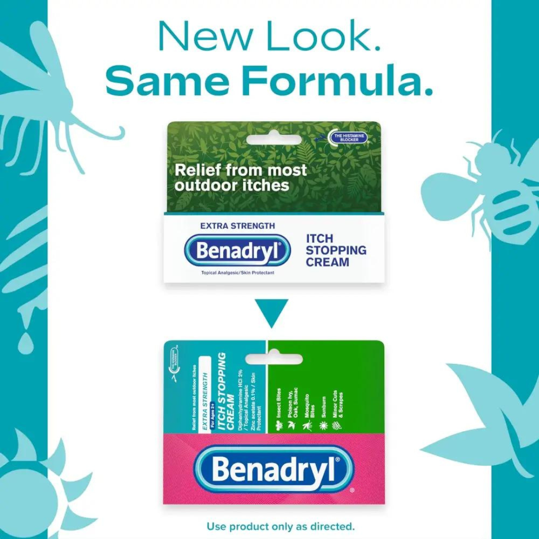 Benadryl Extra Strength Itch Stopping Cream, 1 oz. / 28.3g