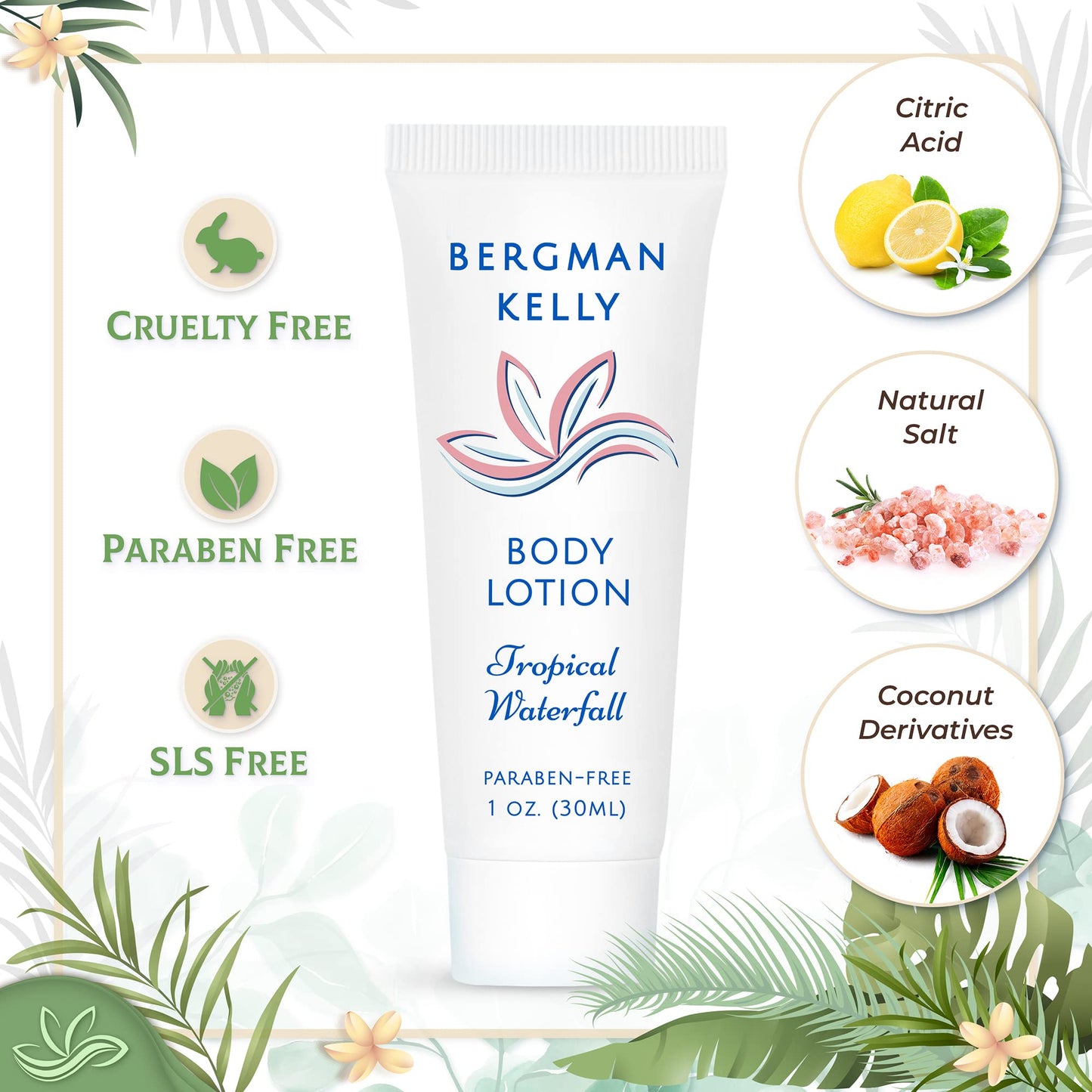 Bergman Kelly Body Lotion Tropical Waterfall 1 oz /30ml