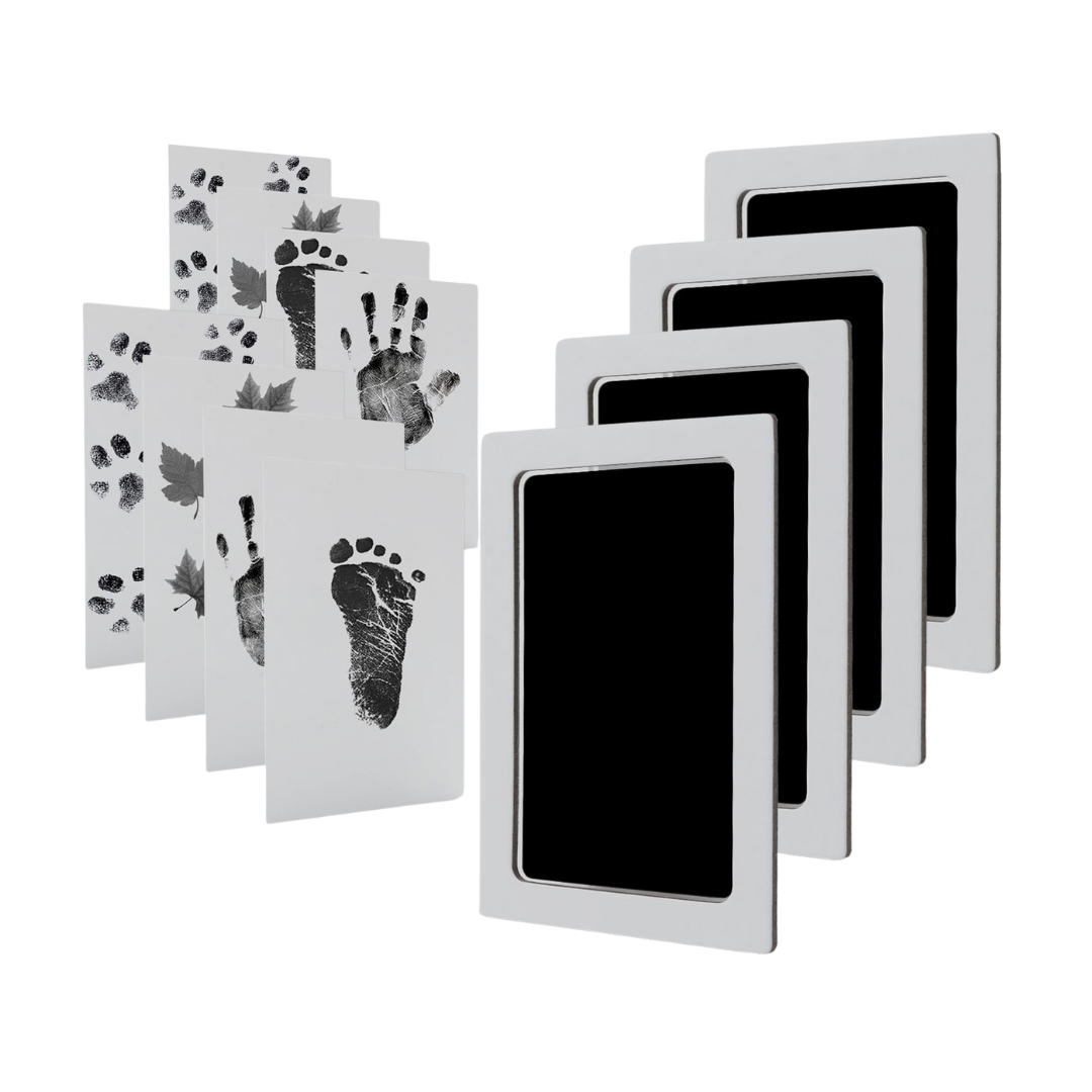 Baby Handprint and Footprint Clean Touch Inkless Kit - 4 Ink Pads and 8 Imprint Cards