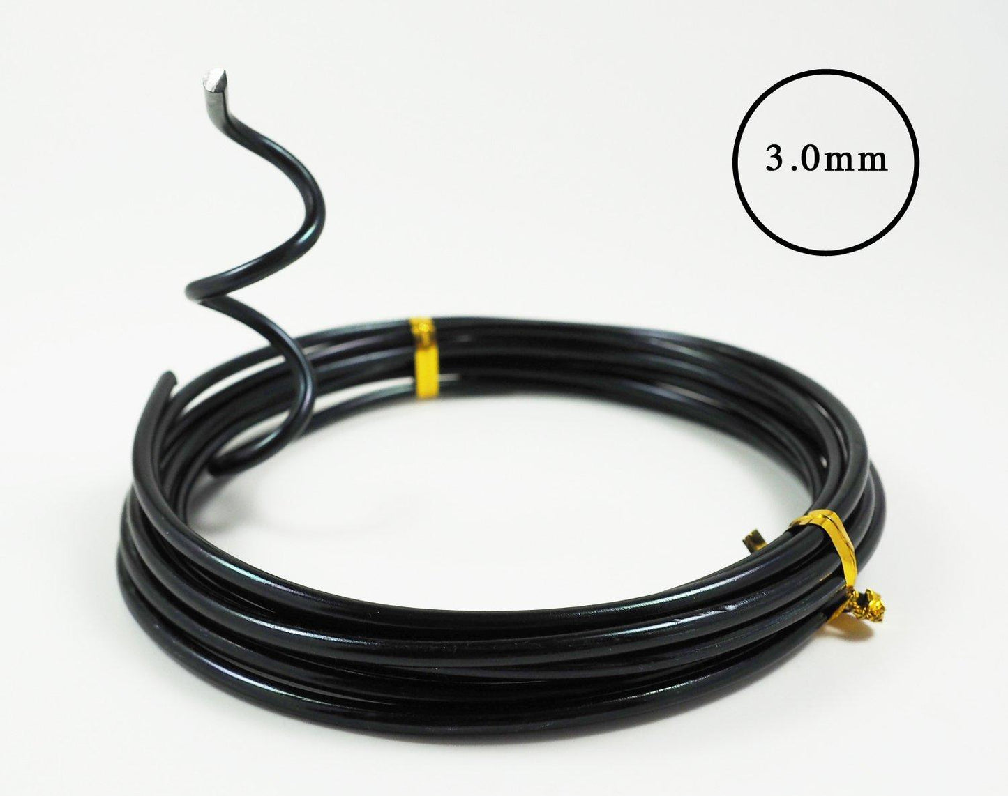 Anodized Aluminum Bonsai Training Wire 5-Size Starter Set (147 ft, Total) (5 Sizes, Black)