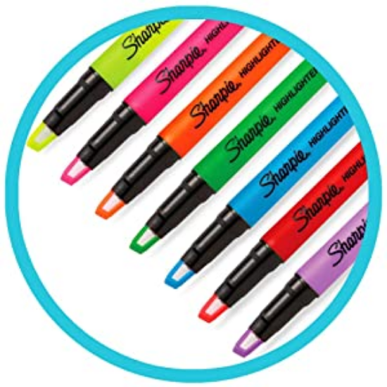Sharpie Clear View Highlighter Stick Assorted, 8 Count