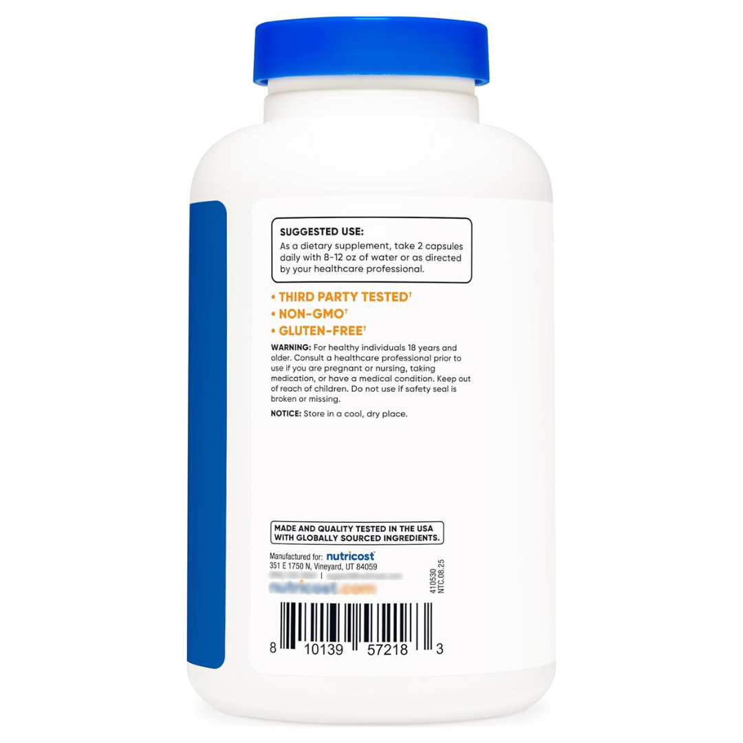 Nutricost Korean Red Ginseng 1,000 mg, 240 Capsules