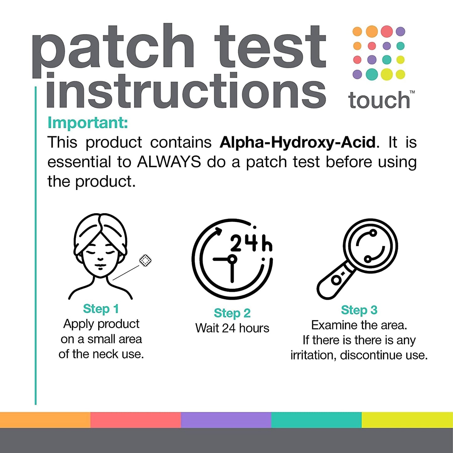 Touch Skincare KP Exfoliating Body Lotion 12% Glyclic Acid and 2% Salicylic Acid, 8 fl.oz / 237ml