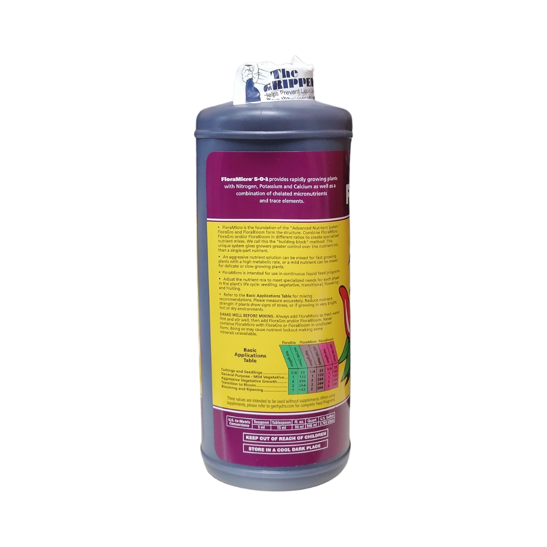 General Hydroponics Advanced Nutrient System FloraBloom, FloraGro & FloraMicro, 946 ml
