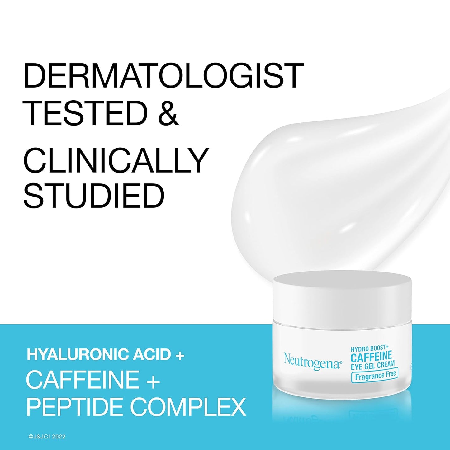 Neutrogena Hydro Boost + Caffeine Eye Gel Cream Fragrance-Free, 14 g / 0.5 oz.