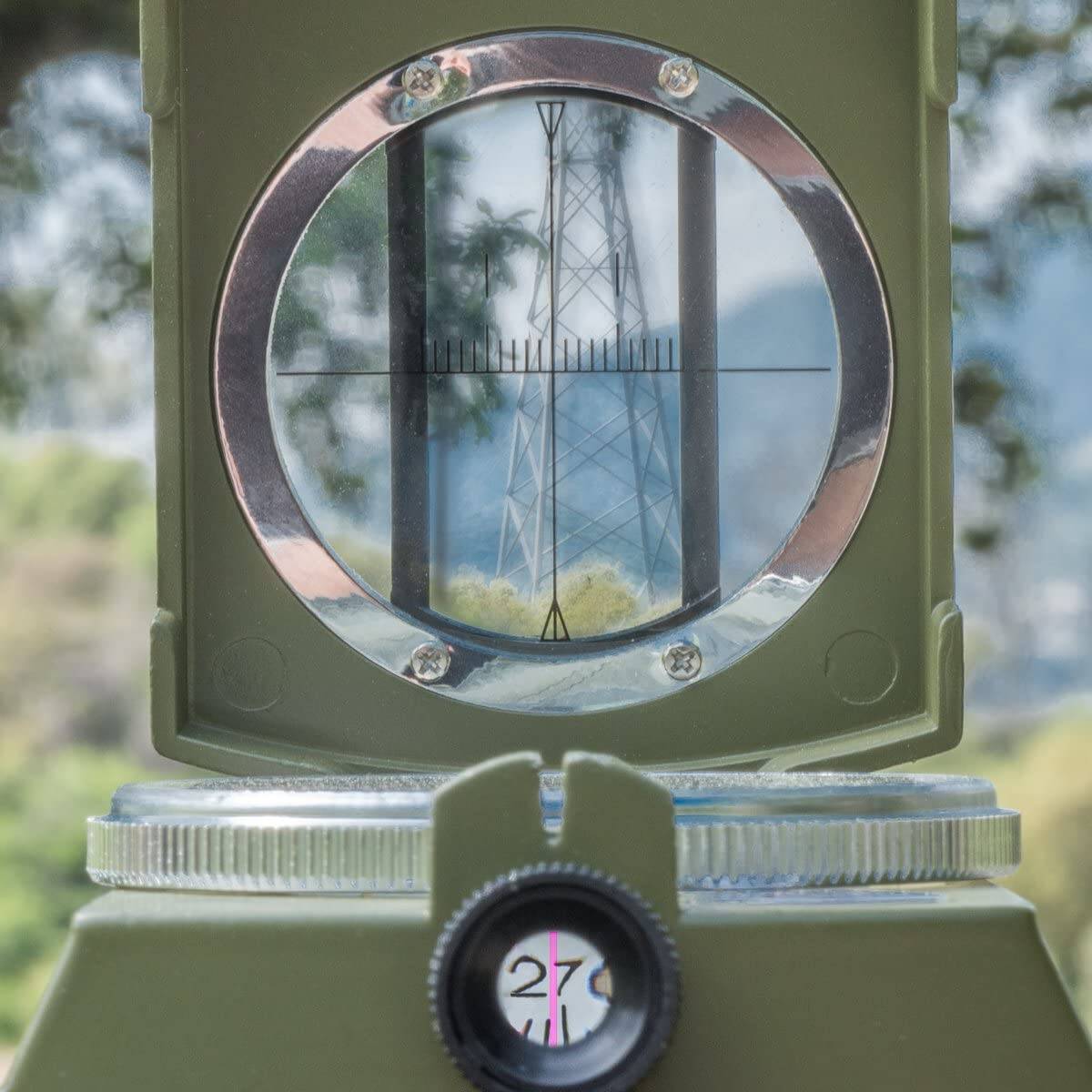 SE Military Lensatic and Prismatic Sighting Survival Emergency Compass with Pouch CC4580